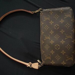 Louis Vuitton Brown Monogram Pouch